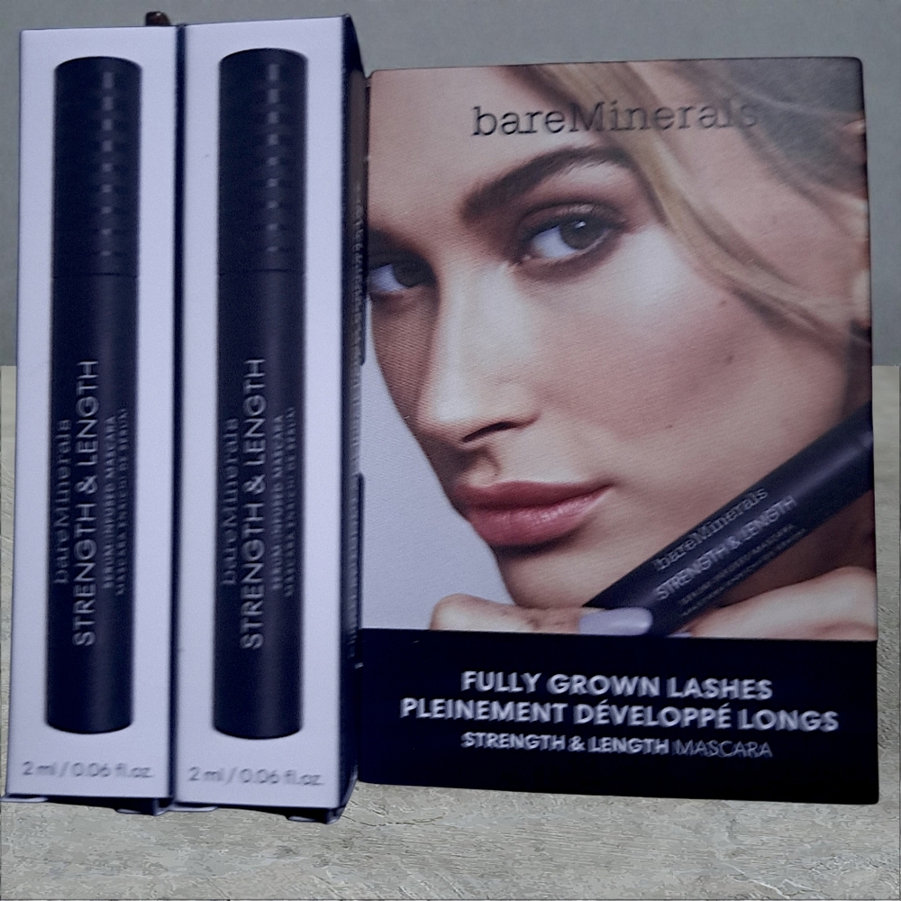 bareMinerals Strength & Length Mascara – Black | Bundle of 2 | New